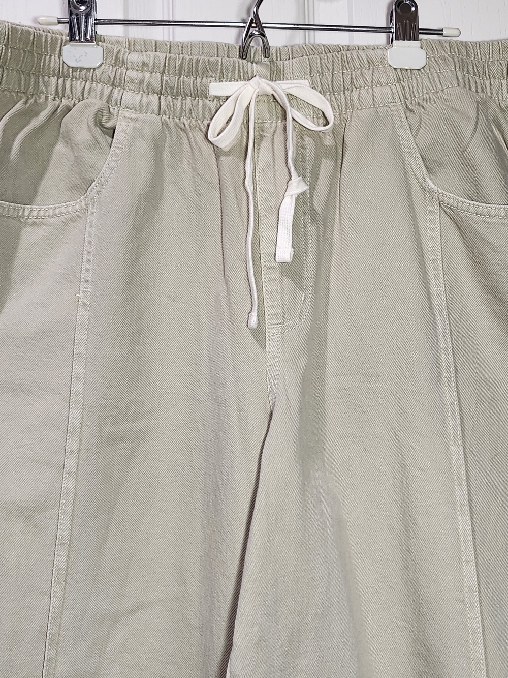 Universal Thread High-Rise Wide-Leg Cargo Pull-On Pants Khaki Green XL NWT - Picture 3 of 15
